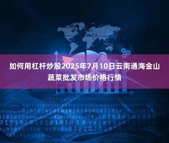 如何用杠杆炒股2025年7月10日云南通海金山蔬菜批发市场价格行情