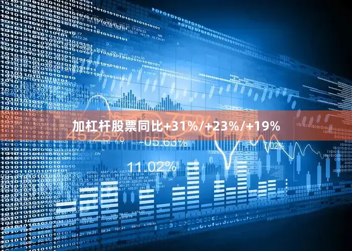 加杠杆股票同比+31%/+23%/+19%